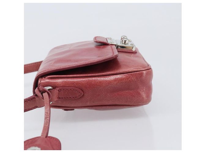 Borsa a tracolla Miu Miu Vitellolux Pink Silver Auth 203688A Argento Rosa - vista 4