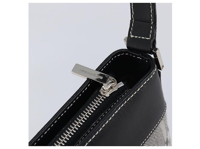 Borsa a tracolla BURBERRY Canvas Gray Silver Auth 203686A Marrone Argento - vista 10