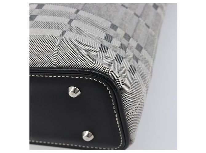 Borsa a tracolla BURBERRY Canvas Gray Silver Auth 203686A Marrone Argento - vista 15