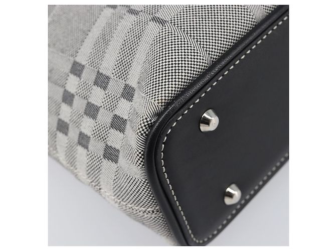 Borsa a tracolla BURBERRY Canvas Gray Silver Auth 203686A Marrone Argento - vista 16