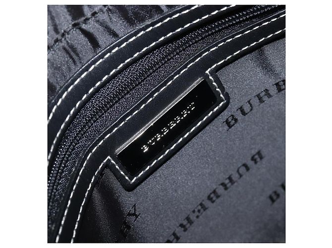 Borsa a tracolla BURBERRY Canvas Gray Silver Auth 203686A Marrone Argento - vista 19