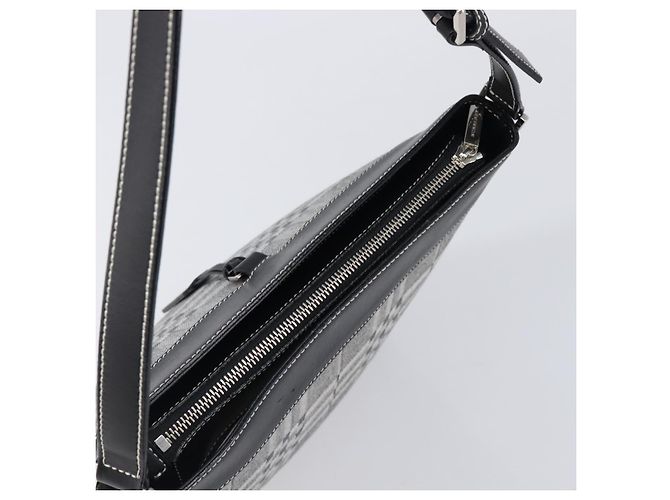 Borsa a tracolla BURBERRY Canvas Gray Silver Auth 203686A Marrone Argento - vista 6
