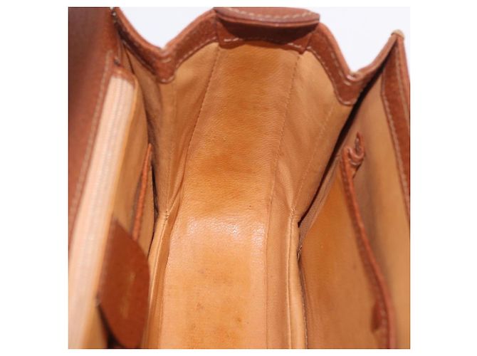 Borsa a mano GUCCI Bamboo in pelle marrone e oro 000 46 0188 Auth 204148V D'oro - vista 27