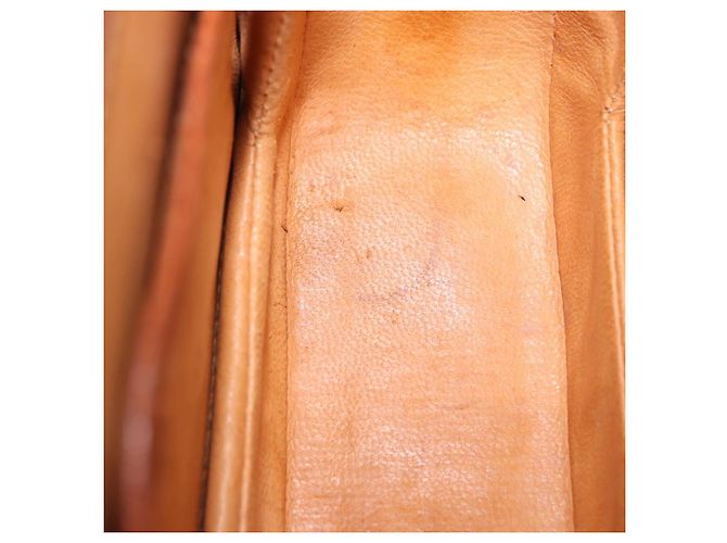 Borsa a mano GUCCI Bamboo in pelle marrone e oro 000 46 0188 Auth 204148V D'oro - vista 29