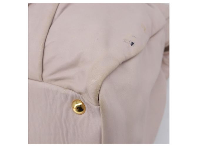 Borsa Miu Miu in pelle rosa e oro autentica 204447 D'oro - vista 15