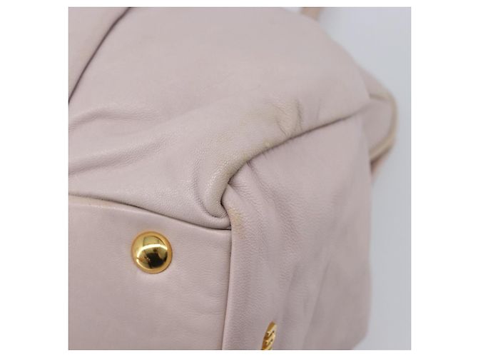 Borsa Miu Miu in pelle rosa e oro autentica 204447 D'oro - vista 17