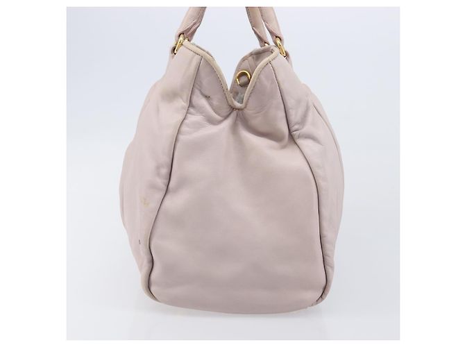 Borsa Miu Miu in pelle rosa e oro autentica 204447 D'oro - vista 3
