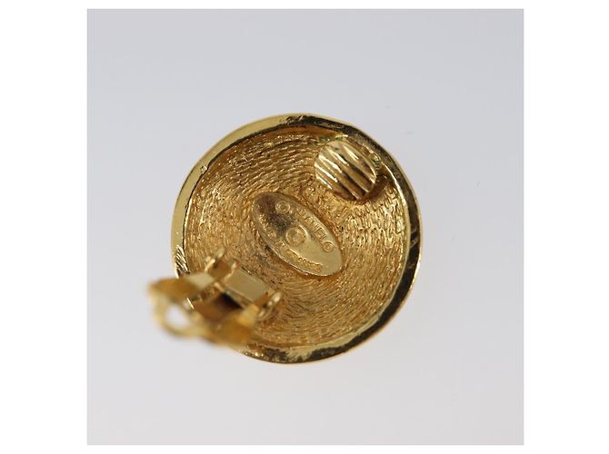 Orecchini CHANEL Matelasse metallo Gold CC Auth BA15827 D'oro - vista 12