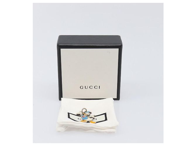 GUCCI Donald Duck Anhänger Top Ag925 Disney Collaboration Silber Authentisch 204340M - Ansicht 12