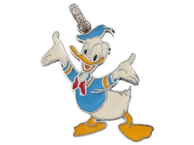 GUCCI Donald Duck Anhänger Top Ag925 Disney Collaboration Silber Authentisch 204340M - Ansicht 13