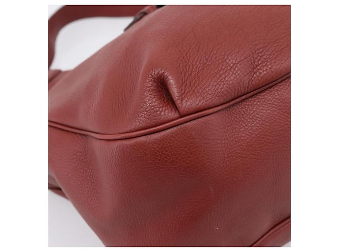 GUCCI Schultertasche Leder 2way Rot Gold 296851 Auth 204829A Golden - Ansicht 14