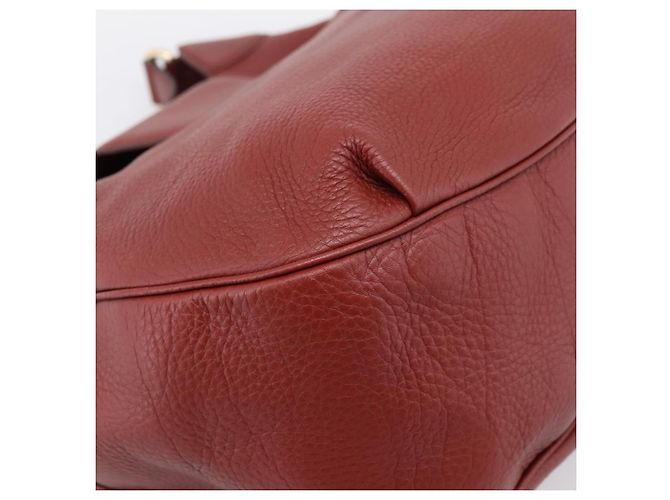 GUCCI Schultertasche Leder 2way Rot Gold 296851 Auth 204829A Golden - Ansicht 16