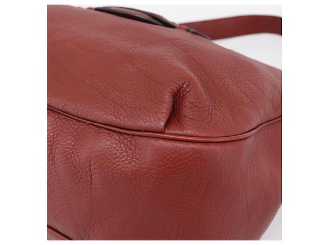 GUCCI Schultertasche Leder 2way Rot Gold 296851 Auth 204829A Golden - Ansicht 9