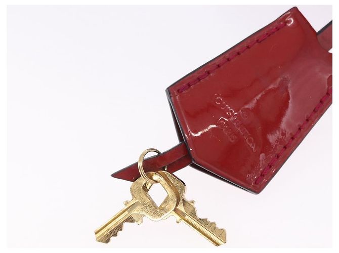 Borsa LOUIS VUITTON Monogram Vernis Alma BB 2way Red Slys M90174 Auth BA15815A Rosso - vista 27