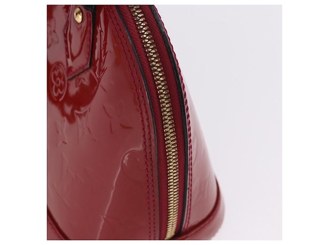 Borsa LOUIS VUITTON Monogram Vernis Alma BB 2way Red Slys M90174 Auth BA15815A Rosso - vista 5