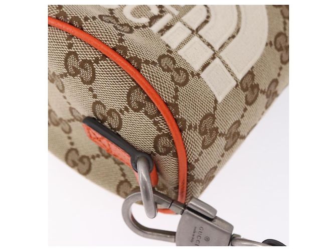 Borsa GUCCI GG Canvas THE NORTH FACE Collaboration Beige 679760 Auth 200541V - vista 17