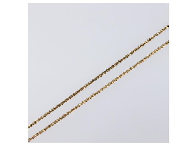 Collana Christian Dior Metallo Tono Oro Auth 203713 - vista 11