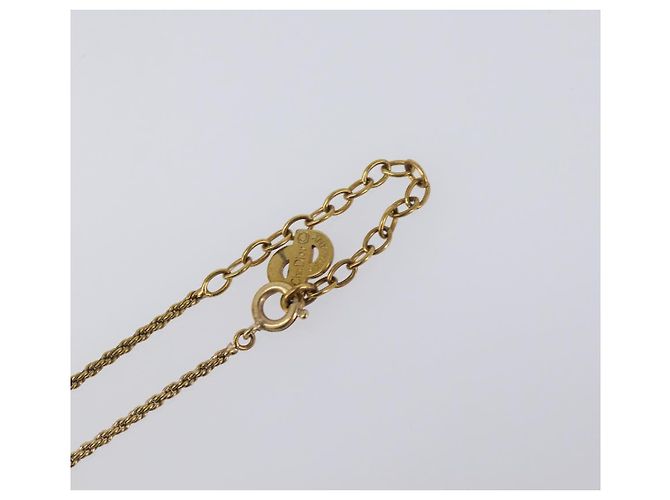Collana Christian Dior Metallo Tono Oro Auth 203713 - vista 13