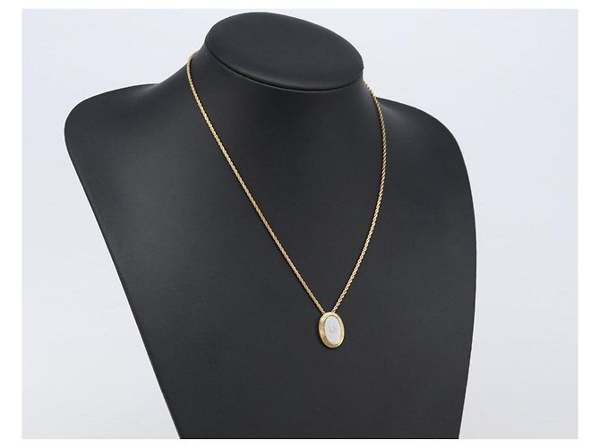 Collana Christian Dior Metallo Tono Oro Auth 203713 - vista 14