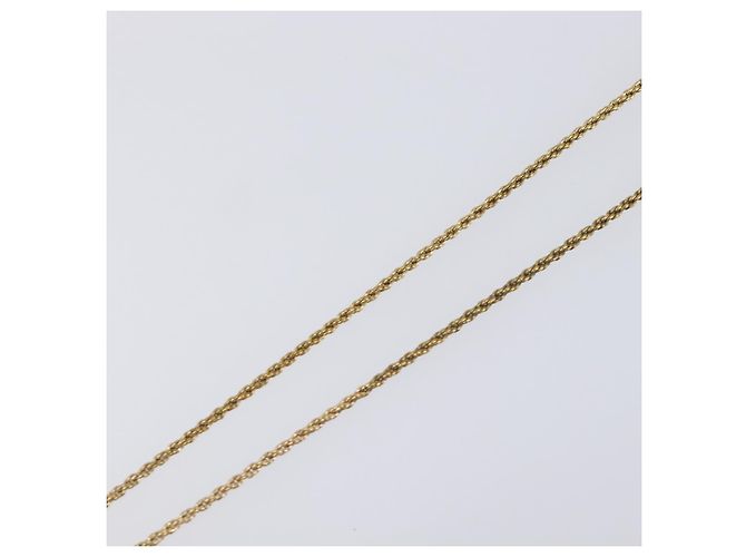 Collana Christian Dior Metallo Tono Oro Auth 203713 - vista 5