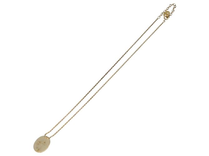 Collana Christian Dior Metallo Tono Oro Auth 203713 - vista 8