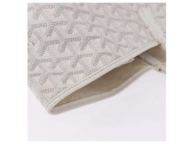 GOYARD Herringbone Saint Louis PM Tote Bag PVC Leder Weiß Auth 204570 - Ansicht 15