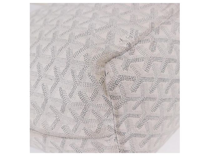 GOYARD Herringbone Saint Louis PM Tote Bag PVC Leder Weiß Auth 204570 - Ansicht 19