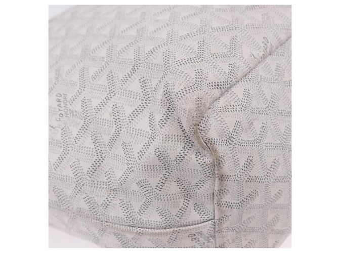 GOYARD Herringbone Saint Louis PM Tote Bag PVC Leder Weiß Auth 204570 - Ansicht 21