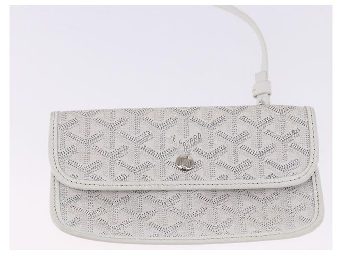 GOYARD Herringbone Saint Louis PM Tote Bag PVC Leder Weiß Auth 204570 - Ansicht 25
