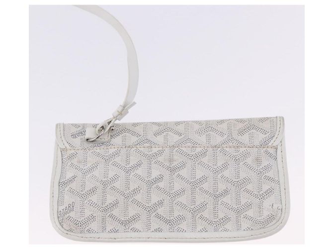 GOYARD Herringbone Saint Louis PM Tote Bag PVC Leder Weiß Auth 204570 - Ansicht 26