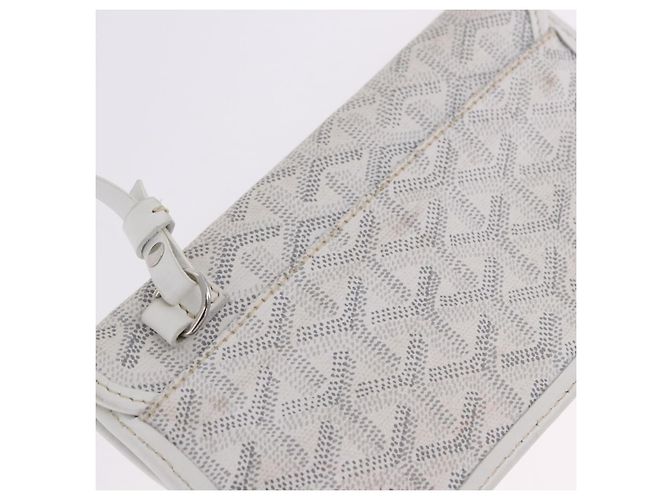 GOYARD Herringbone Saint Louis PM Tote Bag PVC Leder Weiß Auth 204570 - Ansicht 27