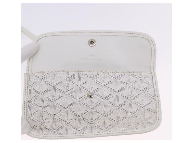 GOYARD Herringbone Saint Louis PM Tote Bag PVC Leder Weiß Auth 204570 - Ansicht 28
