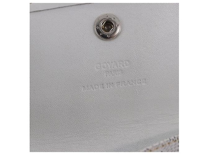 GOYARD Herringbone Saint Louis PM Tote Bag PVC Leder Weiß Auth 204570 - Ansicht 29