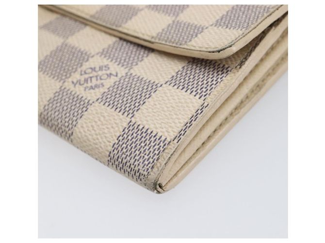 LOUIS VUITTON Damier Azur Portefeuille Sarah Long Wallet N63208 LV Auth ar14170 - vista 14
