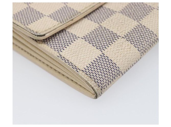 LOUIS VUITTON Damier Azur Portefeuille Sarah Long Wallet N63208 LV Auth ar14170 - vista 15