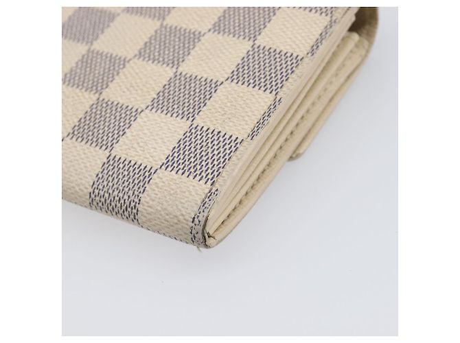 LOUIS VUITTON Damier Azur Portefeuille Sarah Long Wallet N63208 LV Auth ar14170 - vista 16