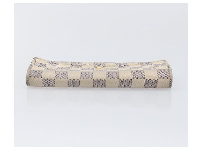 LOUIS VUITTON Damier Azur Portefeuille Sarah Long Wallet N63208 LV Auth ar14170 - vista 5