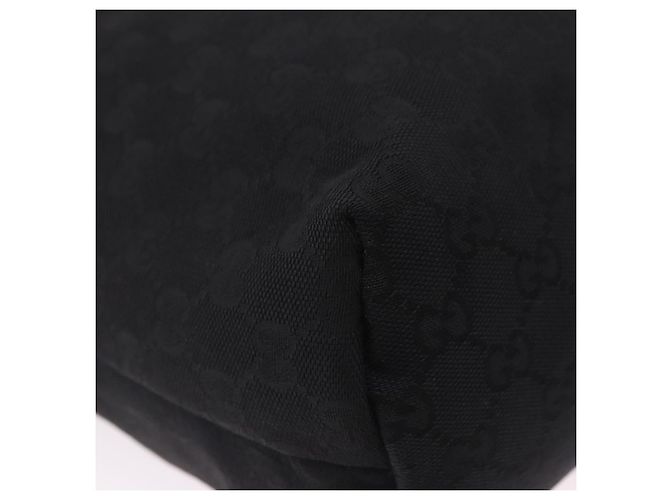 Borsa a tracolla GUCCI GG Canvas Web Sherry Line Nero Argento 189751 Auth 203232A - vista 16