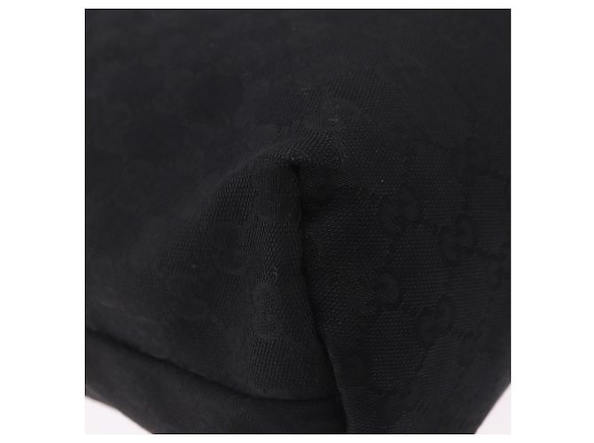 Borsa a tracolla GUCCI GG Canvas Web Sherry Line Nero Argento 189751 Auth 203232A - vista 18