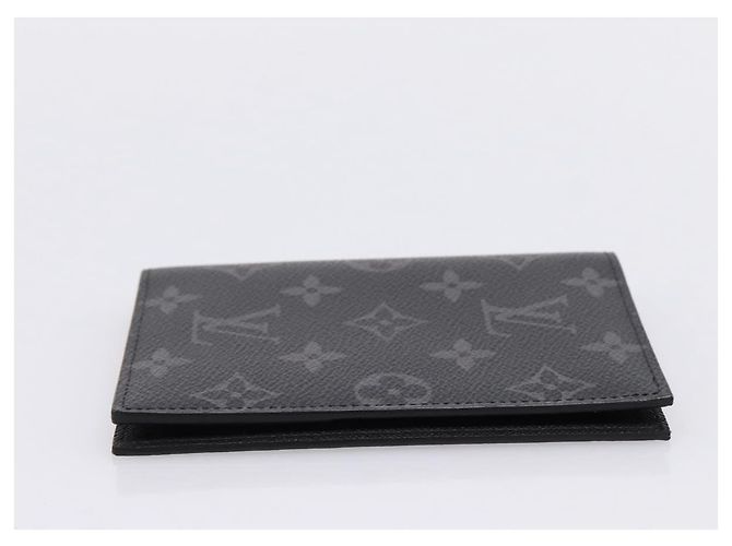 LOUIS VUITTON Monogram Eclipse Couverture Passpole NM Case M64501 Auth 204763V Monogramma - vista 3