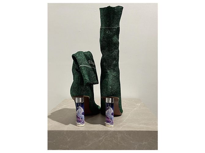 Vêtements Botas VETEMENTS verdes T.38 - vista 5