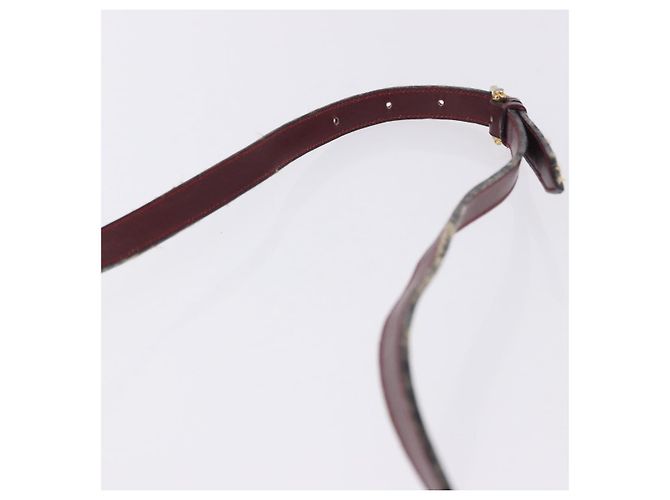 Céline CELINE Borsa a tracolla Horse Carriage in pelle 2way Bordeaux Gold Auth 201084 D'oro Bordò - vista 16