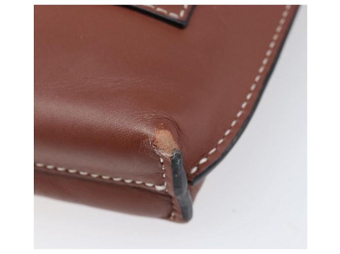 LOEWE Handytasche aus Leder Braun Gold Auth 200754 Golden - Ansicht 18