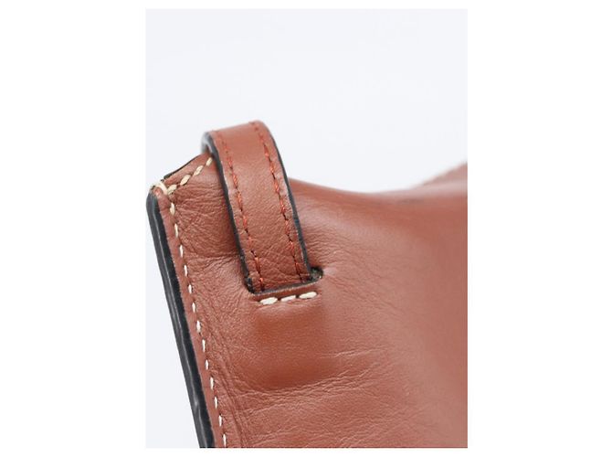 LOEWE Handytasche aus Leder Braun Gold Auth 200754 Golden - Ansicht 20