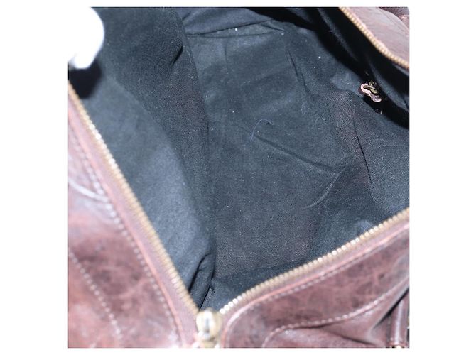 BALENCIAGA Borsa a mano The Twiggy Pelle 2way Marrone 128523 Auth yk20892M - vista 10