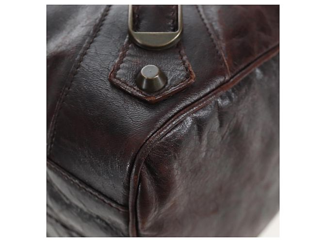 BALENCIAGA Borsa a mano The Twiggy Pelle 2way Marrone 128523 Auth yk20892M - vista 19