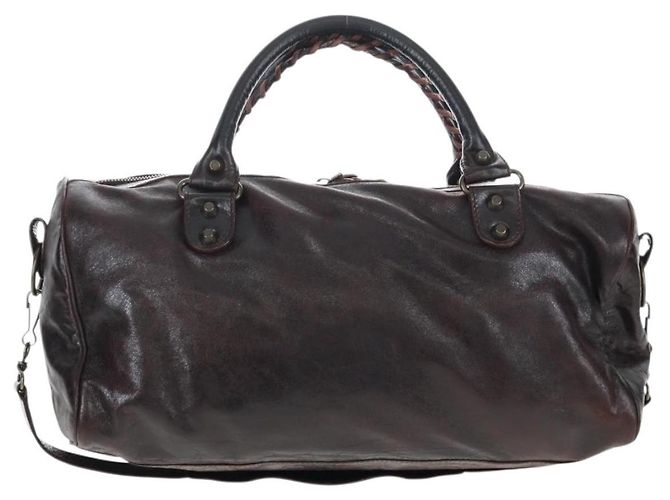 BALENCIAGA Borsa a mano The Twiggy Pelle 2way Marrone 128523 Auth yk20892M - vista 2