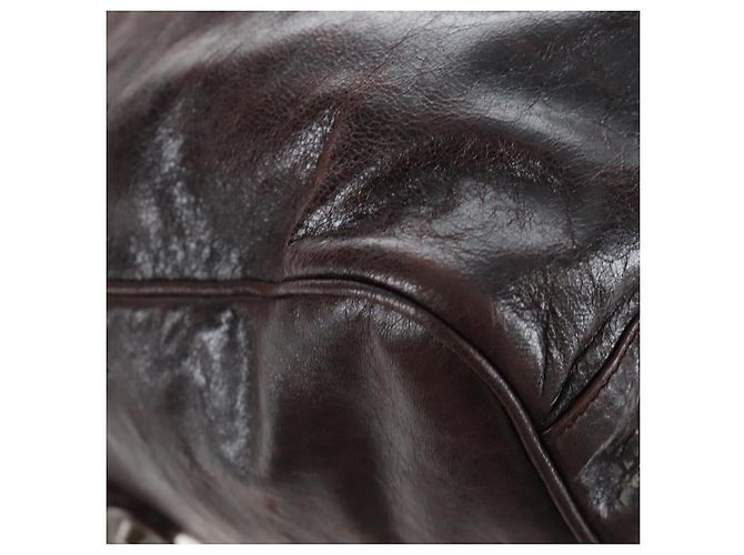 BALENCIAGA Borsa a mano The Twiggy Pelle 2way Marrone 128523 Auth yk20892M - vista 20