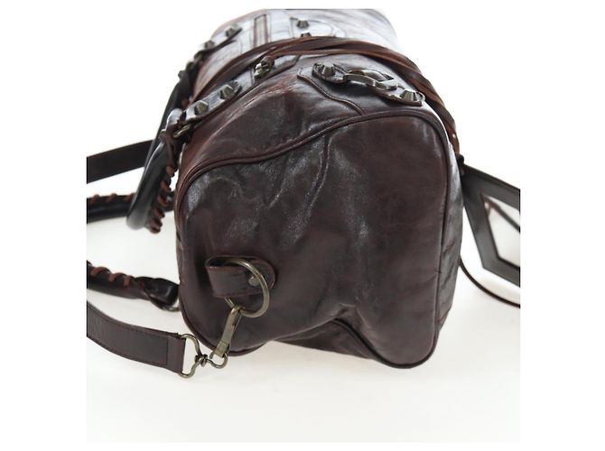 BALENCIAGA Borsa a mano The Twiggy Pelle 2way Marrone 128523 Auth yk20892M - vista 3