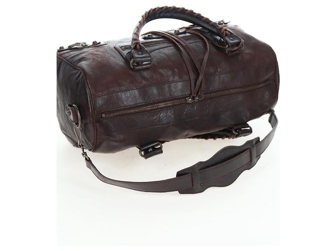 BALENCIAGA Borsa a mano The Twiggy Pelle 2way Marrone 128523 Auth yk20892M - vista 9